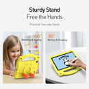 Panda iPad - Yellow - كفر ايباد حماية عالية - مع مسكة + ستاند + ومكان للقلم - مقاوم للسوائل