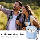 Clip AirPods 4 - 2024 Silicon Case - Light Blue - كفر حماية - سماعة ابل ايربودز 4 - 2024