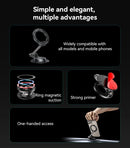 Yesido C218 360 Two-axis Rotation Strong Adhesion One-handed Access Rotate Magnetic Phone Holder - ستاند سيارة - ماغ سيف - دوران 360 درجه - مناسب لجميع انواع الاجهزة