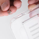 Grip2u Slim Case for iPhone 15/15 Plus/15 Pro/15 Pro Max - Clear - كفر حماية مع مسكة شريطة - مكان للعلاقة - جريب 2 يو