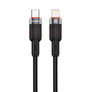 Porodo USB-C to Lightning Aluminum Braided Cable 1.2M - سلك شحن - برودو - ايفون تايب سي - طول 1.2 متر - كفالة 12 شهر