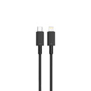 Porodo USB-C Power Delivery Wall Charger with Lightning Cable - Black - بلاك شاحن حائط + سلك شحن ايفون - تايب سي - بورودو - كفالة 12 شهر