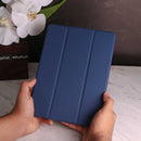 WiWu Magnetic iPad Folio Case - Dark Blue - كفر ايباد حماية عالية - مع مكان للقلم - ووضعيتين للاستاند - مغناطيس