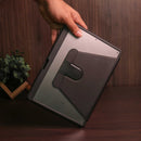 WiWu Waltz Rotative iPad Case - Black -  كفر ايباد حماية عالية - مع مكان للقلم - ووضعيتين للاستاند بالطول والعرض