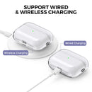 Ahastyle Transparent TPU Case - Apple AirPods Pro 2/3 - Clear - كفر حماية مع ستراب - سماعة ابل ايربودز برو  3/2