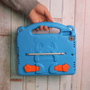 Panda iPad - Blue - كفر ايباد حماية عالية - مع مسكة + ستاند + ومكان للقلم - مقاوم للسوائل