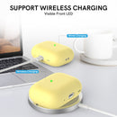 Ahastyle Silicone Case With Strap - Apple AirPods Pro 2/3- Yellow - كفر حماية مع ستراب - سماعة ابل ايربودز برو 3/2