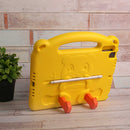 Panda iPad - Yellow - كفر ايباد حماية عالية - مع مسكة + ستاند + ومكان للقلم - مقاوم للسوائل