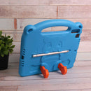 Panda iPad - Blue - كفر ايباد حماية عالية - مع مسكة + ستاند + ومكان للقلم - مقاوم للسوائل