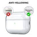 Ahastyle Transparent TPU Case - Apple AirPods Pro 2/3 - Clear - كفر حماية مع ستراب - سماعة ابل ايربودز برو  3/2