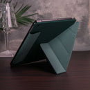 WiWu Transformers iPad Folio Case - Midnight Green - كفر ايباد حماية عالية - اكثر من وضعية للاستاند