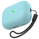 Ahastyle Silicone Case With Strap - Apple AirPods Pro 2/3 - Mint Green - كفر حماية مع ستراب - سماعة ابل ايربودز برو3/2