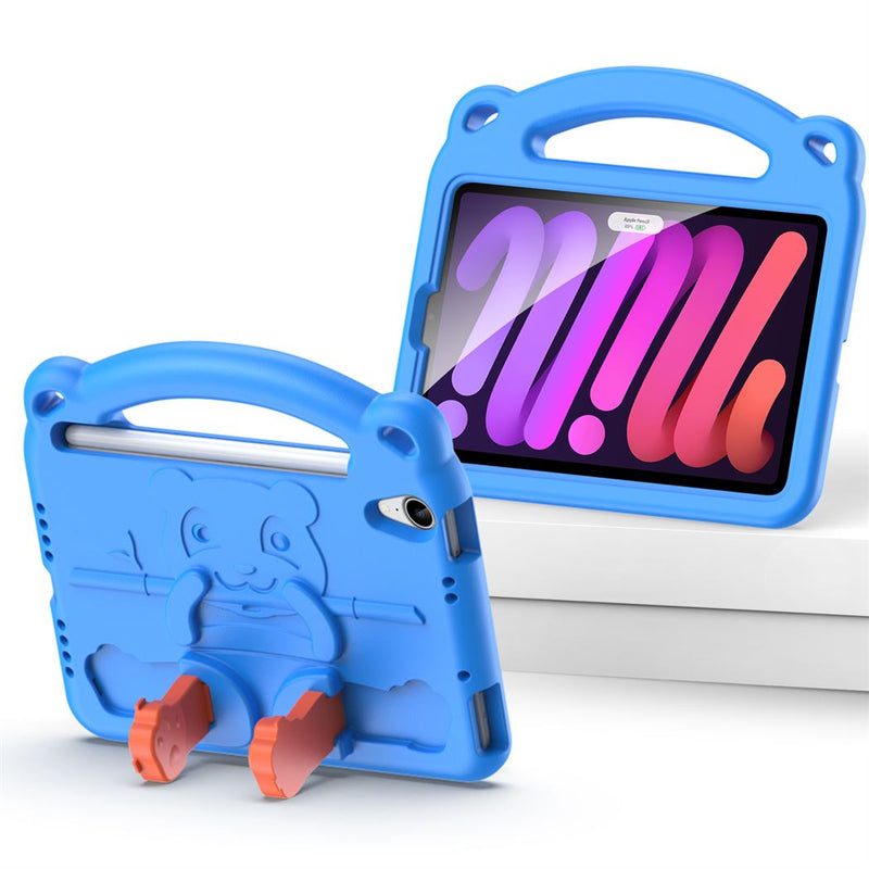 Panda iPad - Blue - كفر ايباد حماية عالية - مع مسكة + ستاند + ومكان للقلم - مقاوم للسوائل