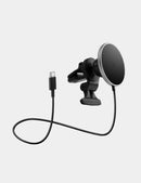 Energea MagDrive 15W Magsafe Car Charger Cup Holder and AirVent Mount - Gunmetal Black [B] - ستاند سيارة - انيرجيا - شاحن وايرلس - قوة 15 واط - قاعدة كوب السيارة - فتحة المكيف - ماق سيف