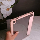 Toby Series Case for iPad With Apple Pencil Holder & Auto Sleep Wake - Pink - كفر ايباد حماية عالية - مع مكان للقلم - ووضعيتين للاستاند - مغناطيس