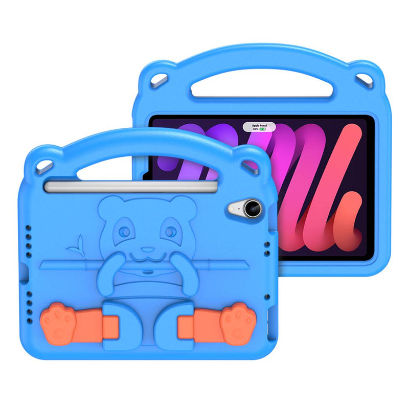 Panda iPad - Blue - كفر ايباد حماية عالية - مع مسكة + ستاند + ومكان للقلم - مقاوم للسوائل