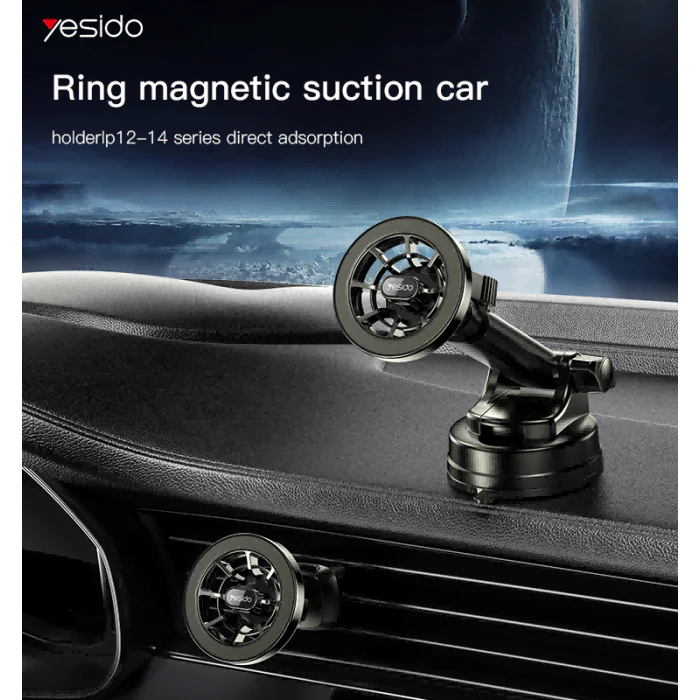 Yesido Magnetic Phone Holder - C158 - ستاند سيارة - ذراع طويل - ماغ سيف - دوران 360 درجه - مناسب لجميع انواع الاجهزة