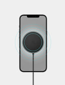 Energea MagDrive 15W Magsafe Car Charger Cup Holder and AirVent Mount - Gunmetal Black [B] - ستاند سيارة - انيرجيا - شاحن وايرلس - قوة 15 واط - قاعدة كوب السيارة - فتحة المكيف - ماق سيف