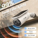 Baseus Security S2 Outdoor Camera 4K - Moon White [D] - كاميرا خارجية منزلية - طاقة شمسية - جودة عالية الدقة - بيسوس - كفالة 12 شهر