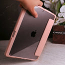 Toby Series Case for iPad With Apple Pencil Holder & Auto Sleep Wake - Pink - كفر ايباد حماية عالية - مع مكان للقلم - ووضعيتين للاستاند - مغناطيس