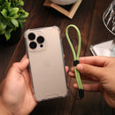 Light Green Lanyard with Clear Case - كفر حماية شفاف مع خيط علاقة