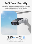 Baseus Security S1 Lite Outdoor Camera 2K - White [D] - كاميرا خارجية منزلية - طاقة شمسية - جودة عالية الدقة - بيسوس - كفالة 12 شهر