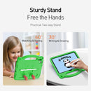 Panda iPad - Green - كفر ايباد حماية عالية - مع مسكة + ستاند + ومكان للقلم - مقاوم للسوائل