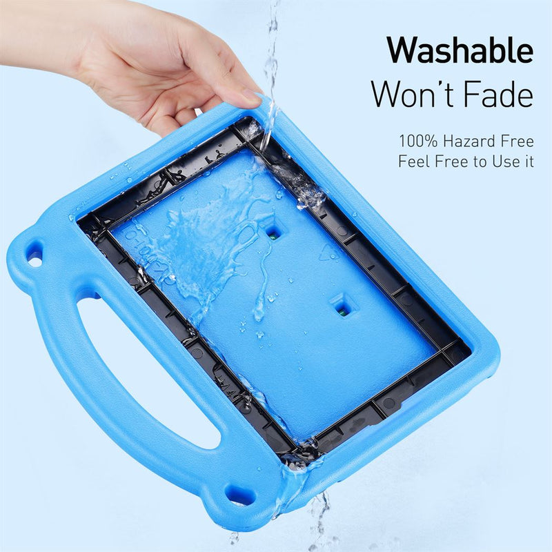 Panda iPad - Blue - كفر ايباد حماية عالية - مع مسكة + ستاند + ومكان للقلم - مقاوم للسوائل