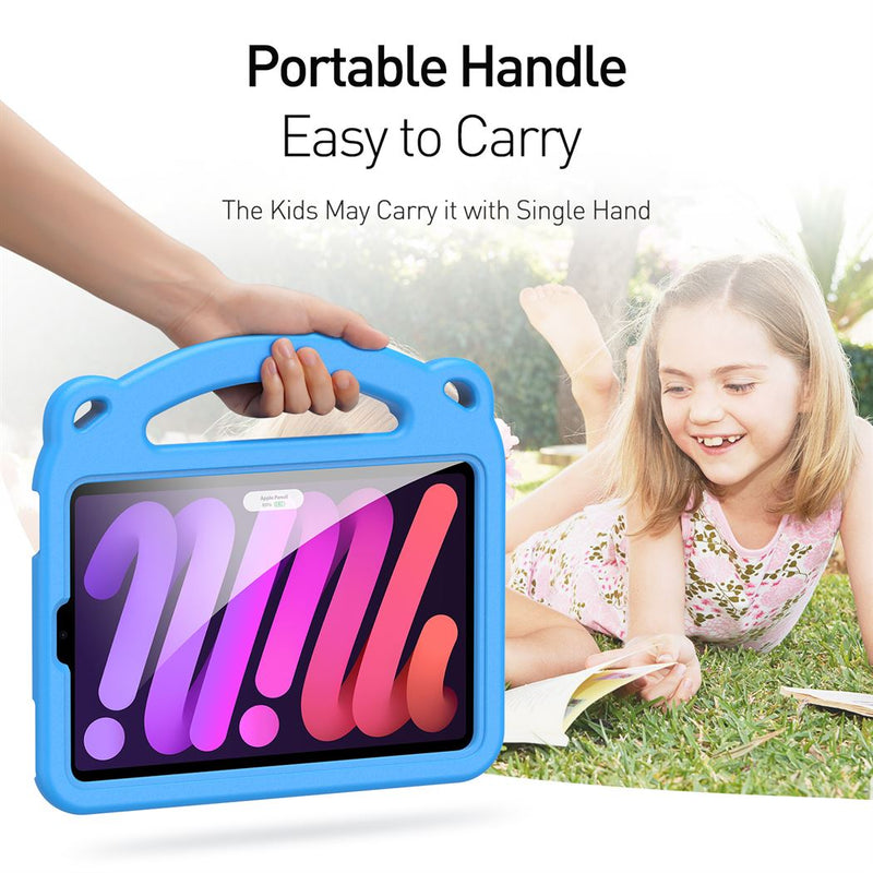 Panda iPad - Blue - كفر ايباد حماية عالية - مع مسكة + ستاند + ومكان للقلم - مقاوم للسوائل