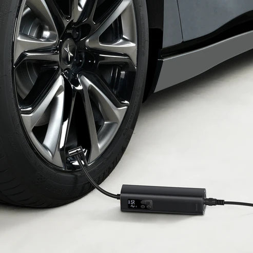 Baseus Super Mini Inflator Pump – Black [B] - ضاغط هواء للسيارة والدراجه الهوائيه + اضاءة - بيسوس