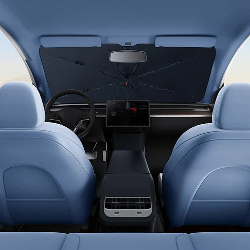 Baseus CoolRide Windshield Sunshade Umbrella – Black [D] - مظلة داخليه للسيارة - بيسوس