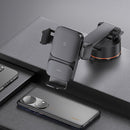 Baseus Wisdom Auto Alignment Car Mount + QI 15W Wireless Charger – Black [D] - ستاند سيارة - بيسوس - شحن لاسلكي قوة 15 واط - ماق سيف