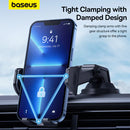 Baseus UltraControl Go Clamp-Type Phone Holder – Black [D] - ستاند سيارة - على الديكور - الجام - بيسوس