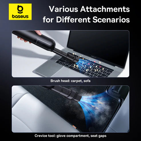 Baseus A0 Pro Car Vacuum Cleaner – Black [D] - مكنسة كهربائية لاسلكية - بيسوس