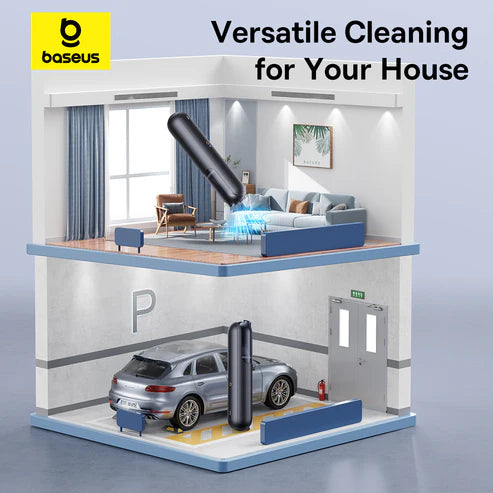 Baseus A0 Pro Car Vacuum Cleaner – Black [D] - مكنسة كهربائية لاسلكية - بيسوس