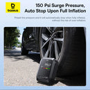 Baseus Super Energy 4-in-1 Car Jump Starter 1200A – Black [D] - محول طاقة لبطارية السيارة - 4 في 1 - بيسوس - بطارية بسعة 3000 ميللي امبير - ضاغط هواء للتاير + اضاءة ليد - كفالة 12 شهر