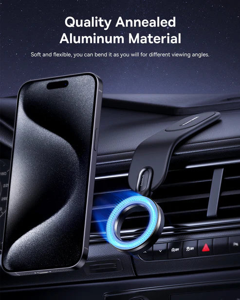Baseus C02 Go Magnetic Car Mount – Black [D] - ستاند سيارة - بيسوس - ماق سيف