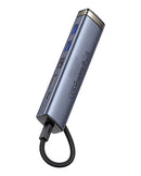 Baseus UltraJoy 6-Port HUB AIR – Space Grey [D] - وصلة تايب سي - 6 في 1 - لاجهزة الايباد برو والماك بوك - متعددة الاستخدام - كفالة 12 شهر