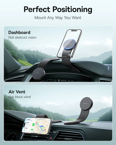 Baseus PrimeTrip C02 Air Magnetic Car Mount – Black [D] - ستاند سيارة - بيسوس - ماق سيف