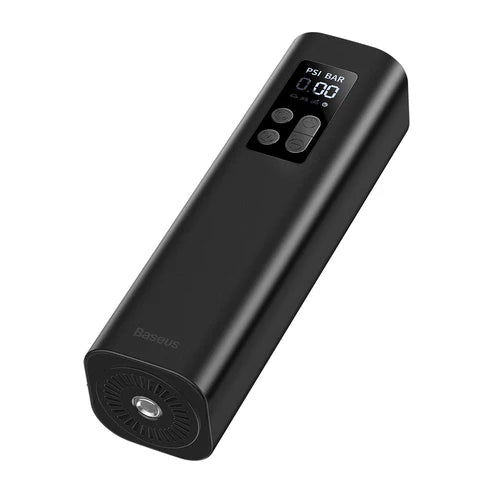 Baseus Super Mini Inflator Pump – Black [B] - ضاغط هواء للسيارة والدراجه الهوائيه + اضاءة - بيسوس