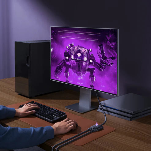 Baseus AirJoy 2-in-1 Bidirectional HDMI Switch 1m – Black [D] - محول - 2 في 1 - اتش دي ام اي