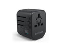 Ravpower RP-PC1033 Pd Pioneer 20 Watts 3-Port Travel Charger - Black [B] - بلاك حائط شحن دولي - راف باور - 3 فتحات للشحن - 1 فتحة تايب سي + 2 فتحتين يو اس بي - كفالة 12 شهر