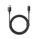 Baseus Silky 1m USB-A to Lightning Fast Charging Cable – Black [D]  سلك شحن ايفون - بيسوس - طول 1 متر - كفالة 12 شهر