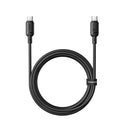 Baseus Silky 2m Fast Charging USB-C to USB-C Cable 100W – Black [D] سلك شحن - بيسوس - تايب سي الى تايب سي 100 واط - طول 2 متر - كفالة 12 شهر