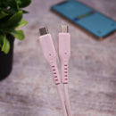 Energea Flow USB-C To USB-C Cable 1.5M - Pink سلك شحن - انيرجيا - تايب سي الي تايب سي - طول متر ونصف - كفالة 5 سنين
