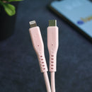 Energea Flow USB-C To Lightning Cable 1.5M - Pink [B] - سلك شحن ايفون تايب سي - انيرجيا - طول متر ونصف - كفالة 5 سنين