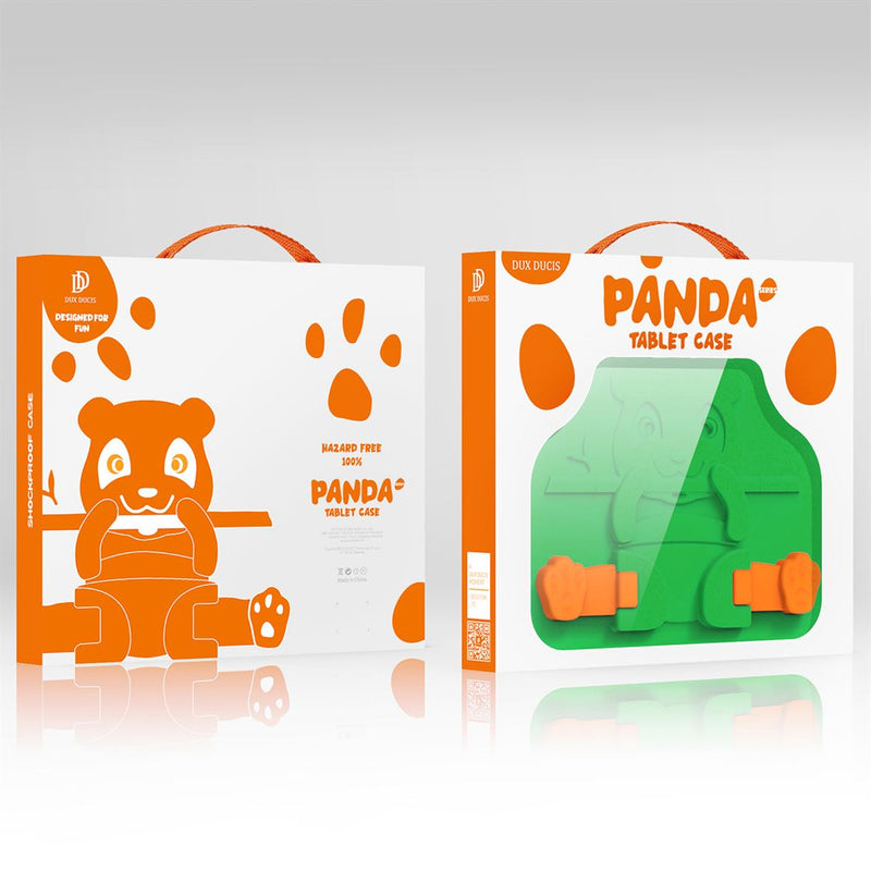 Panda iPad - Green - كفر ايباد حماية عالية - مع مسكة + ستاند + ومكان للقلم - مقاوم للسوائل