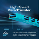 Promate LiteHub 4-in-1 Multi-Port USB-C Data Blue [BO] - وصلة تايب سي - 4 في 1 - لاجهزة الايباد برو والماك بوك - متعددة الاستخدام - كفالة 12 شهر
