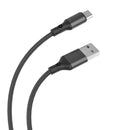 Aspor USB-A to Type-C Data & Fast Charging 3.1A Braided Strong Cable 3M - Black - سلك شحن تايب سي  - طول 3 متر - كفالة 12 شهر