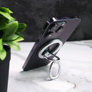 ESR HaloLock Ring Stand - Silver [V] - مسكة خاتم - مغناطيس وستاند - خاصية الماغ سيف لاجهزة الايفون 12 و 13 و 14 و 15